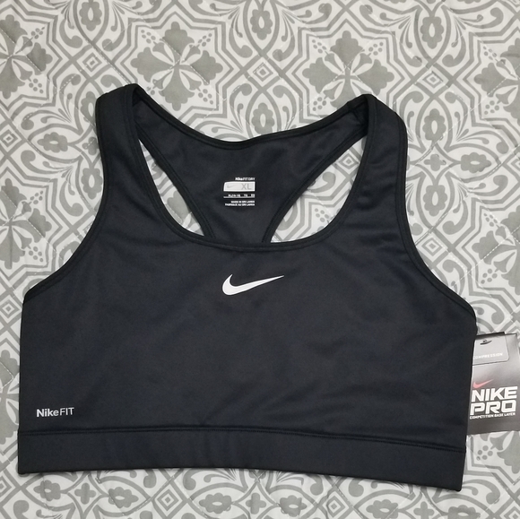 Nike FIT DRY Compression Sports Bra - Picture 1 of 5